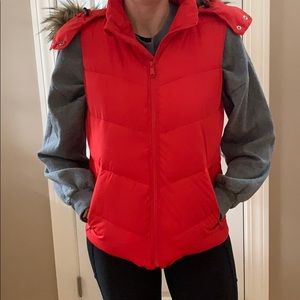 Gap vest. Worn once. Color is a true red